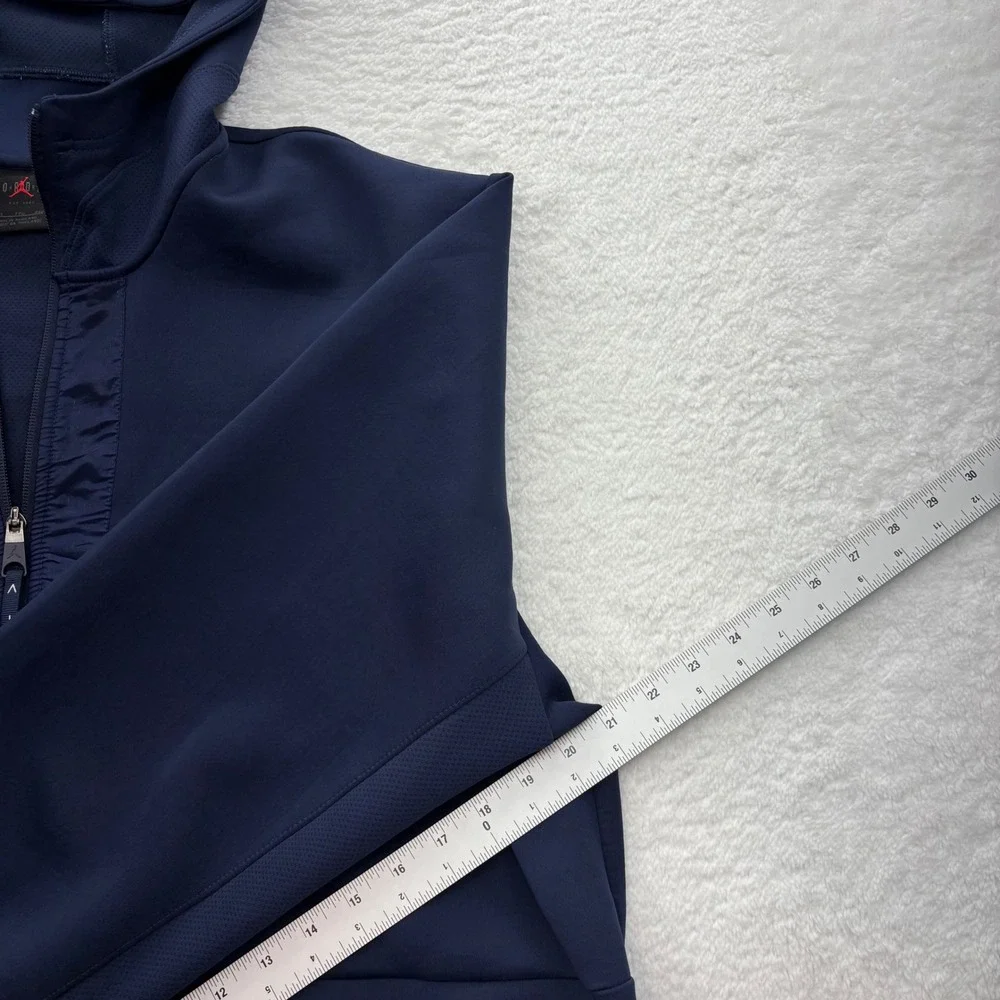 Jordan Mens XXL Navy Blue Full Zip Hoodie Jumpman Athletic Jacket Tech Style